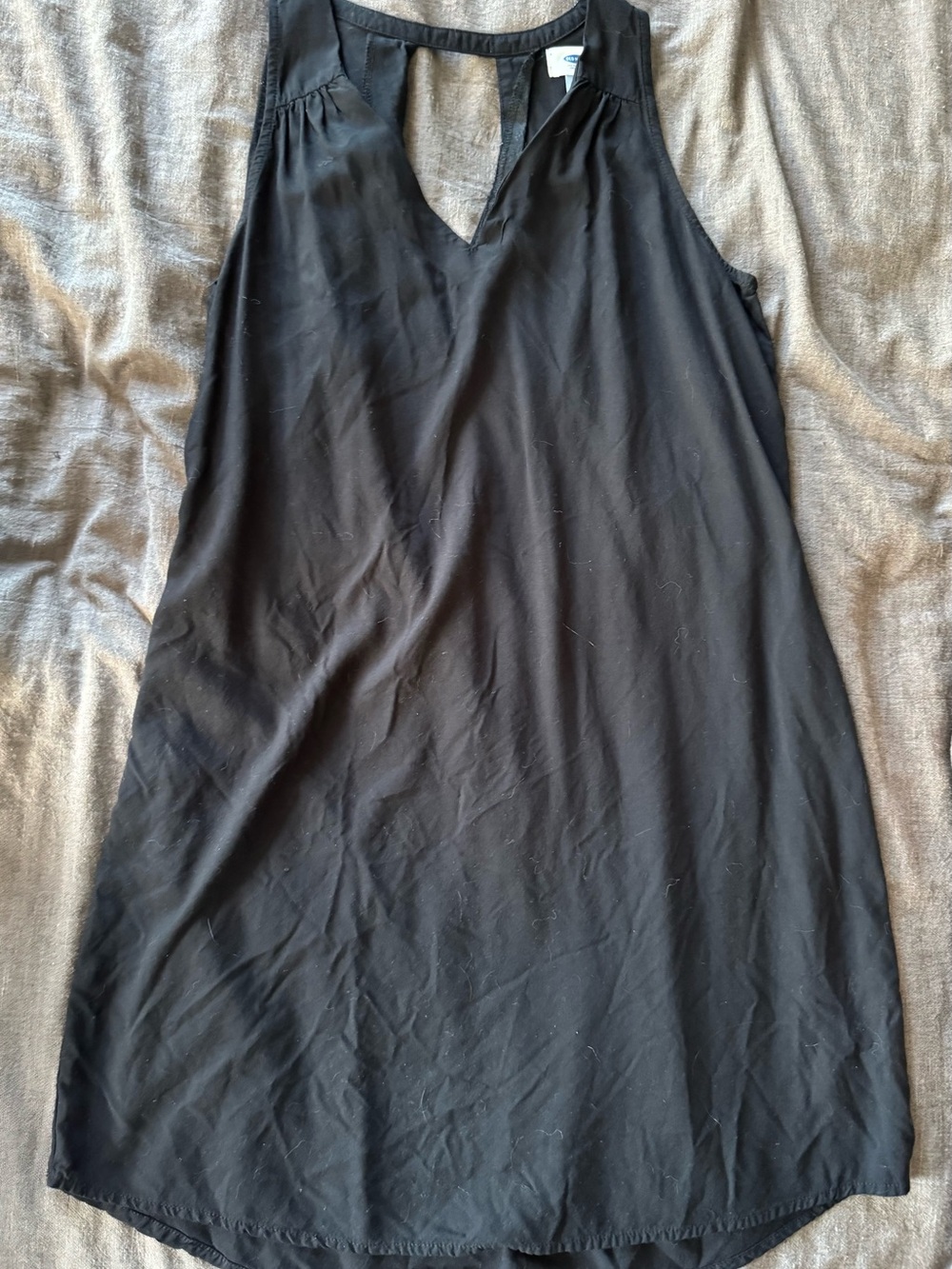 Old Navy Black Sleeveless V-Neck Mini Dress